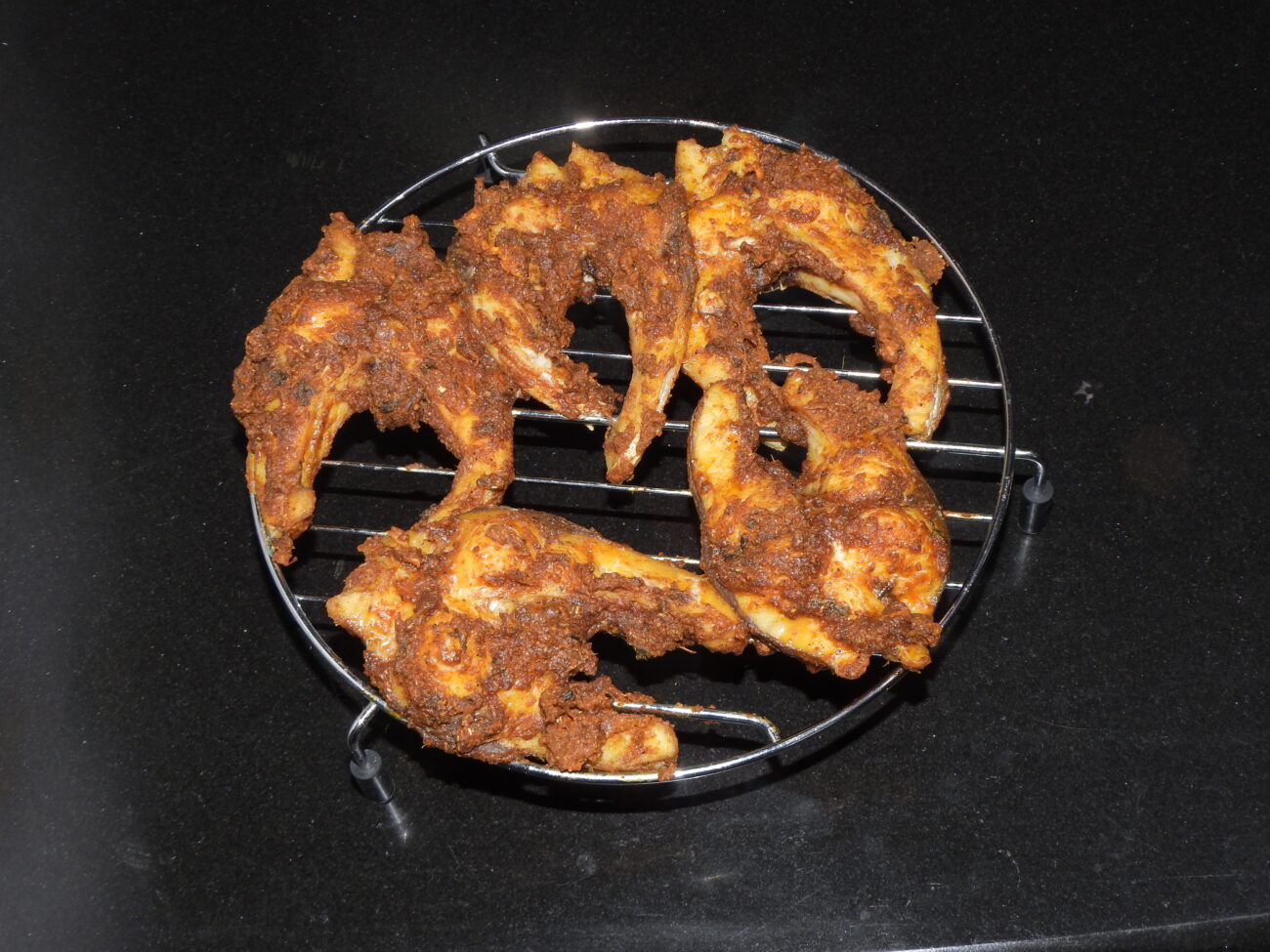 Fish Tandoori Grilled in Microwave – Fish Grilled Recipe – How to Grilled Fish Fry in Microwave Oven