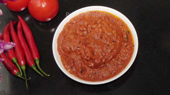 Pandu Mirchi Pachadi | Pandu Mirchi Tomato Pickle | Tomato Pachi Mirchi Pickle