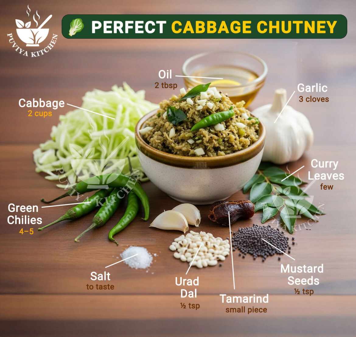 Cabbage Chutney Recipe | Andhra Telangana Style Unique & Flavorful Pachadi