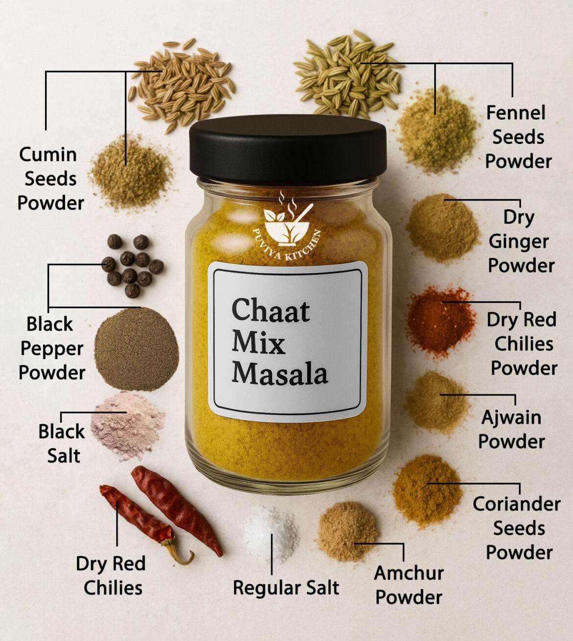 Chaat Masala Powder Recipe | Homemade Tangy & Spicy Chaat Mix 🌶️✨