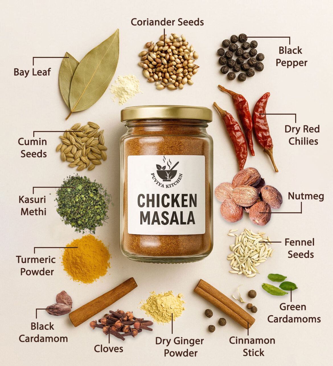 Homemade Chicken Masala Powder | Authentic Indian Spice Blend 🥘🌶️