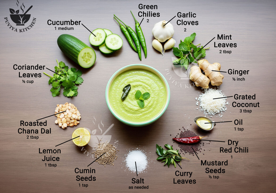 ๐ฅ Cucumber Chutney Recipe | Healthy & Refreshing Summer Chutney ๐ฟ ๐ฅ Cucumber Chutney Recipe | Healthy & Refreshing Summer Chutney ๐ฟ