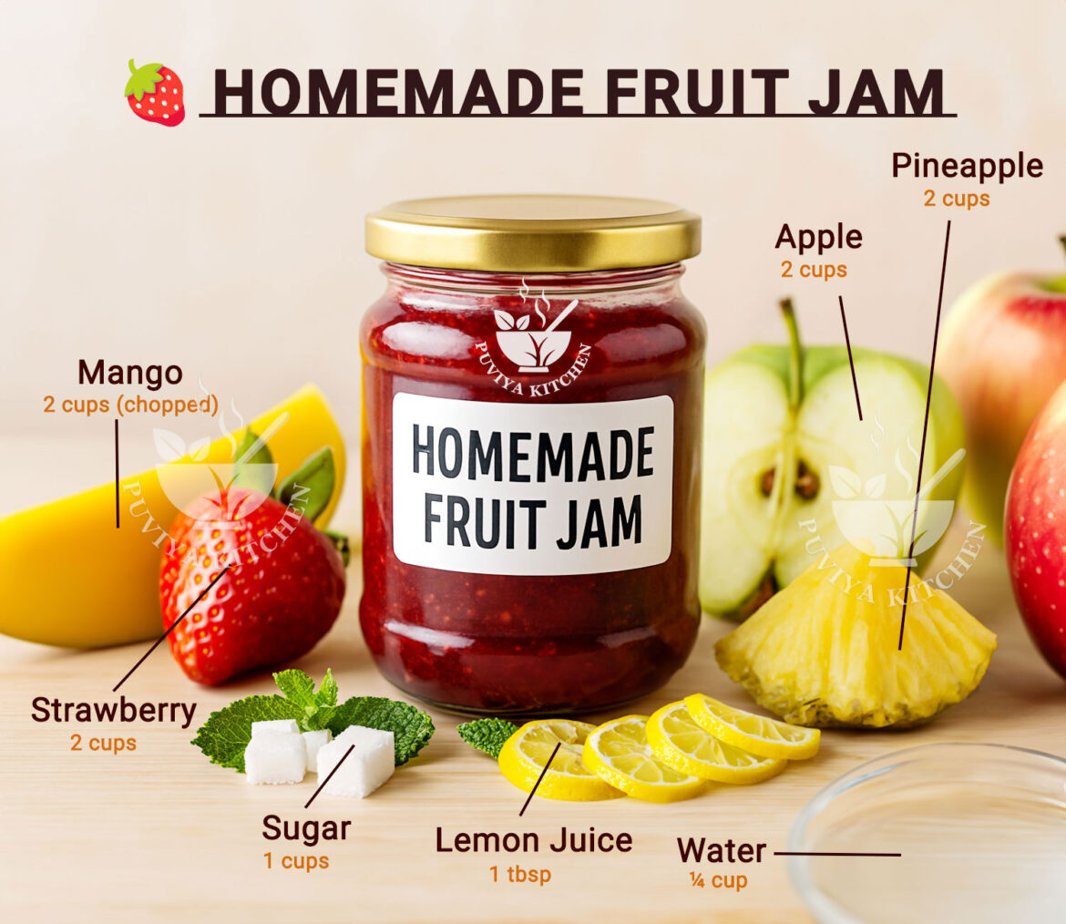 🍓 Homemade Mixed Fruit Jam Recipe | Easy No-Preservative Jam at Home