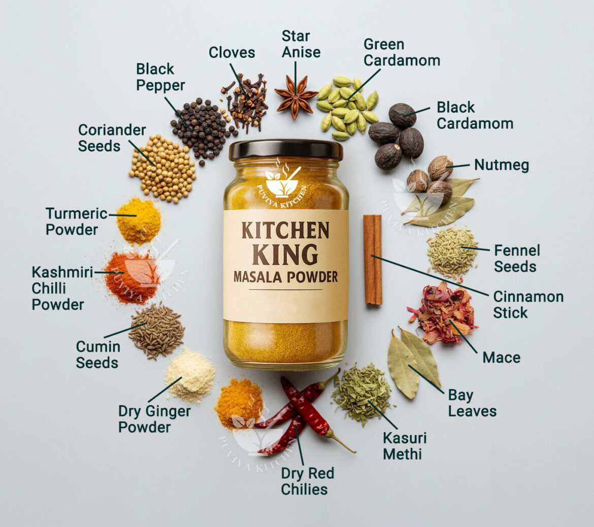 πΏ Authentic Kitchen King Masala Powder | Homemade Royal Spice Blend πΏ Authentic Kitchen King Masala Powder | Homemade Royal Spice Blend