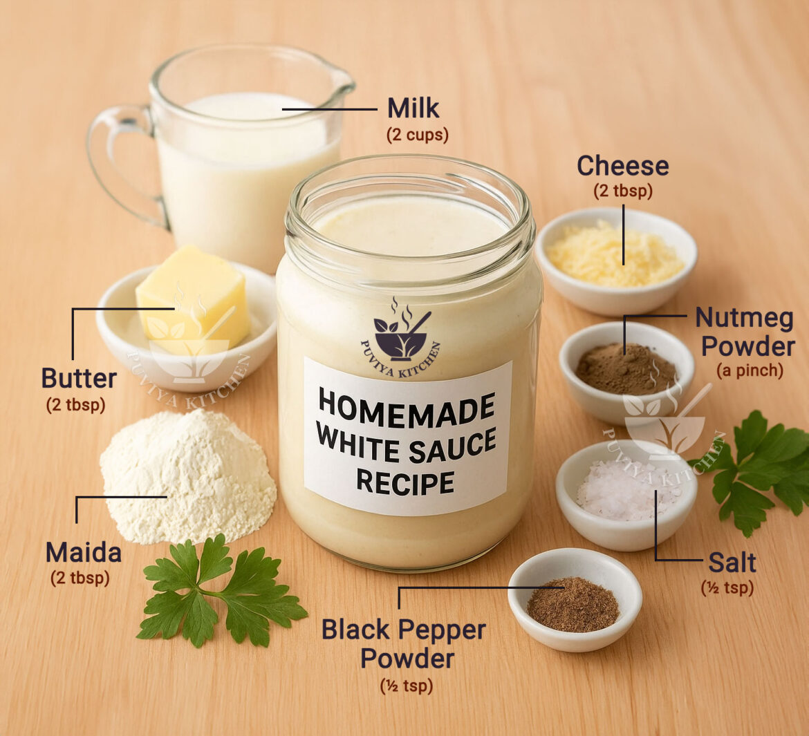 🍲 Homemade White Sauce Recipe | Creamy Bechamel Sauce at Home 🍲 Homemade White Sauce Recipe | Creamy Bechamel Sauce at Home