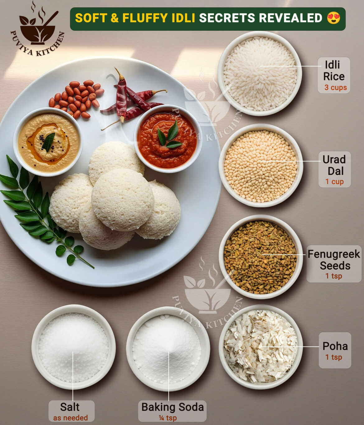 How to Make Extra Soft & Spongy Idlis | Hotel-Style Idli with Karam & Peanut Chutney