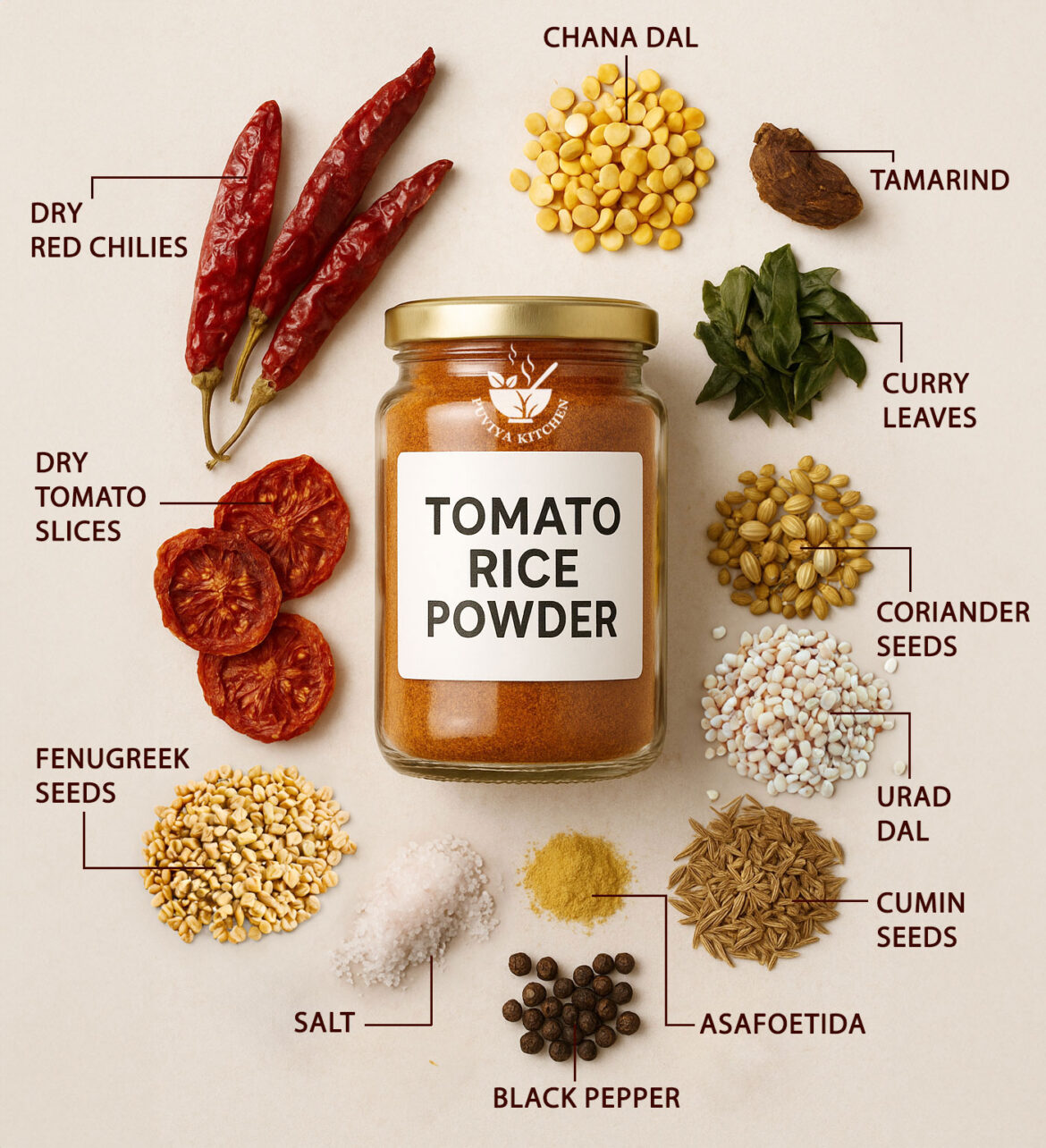 Instant Tomato Rice Powder | Homemade Tomato Masala Powder for Quick Rice πΏ Instant Tomato Rice Powder | Homemade Tomato Masala Powder for Quick Rice πΏ