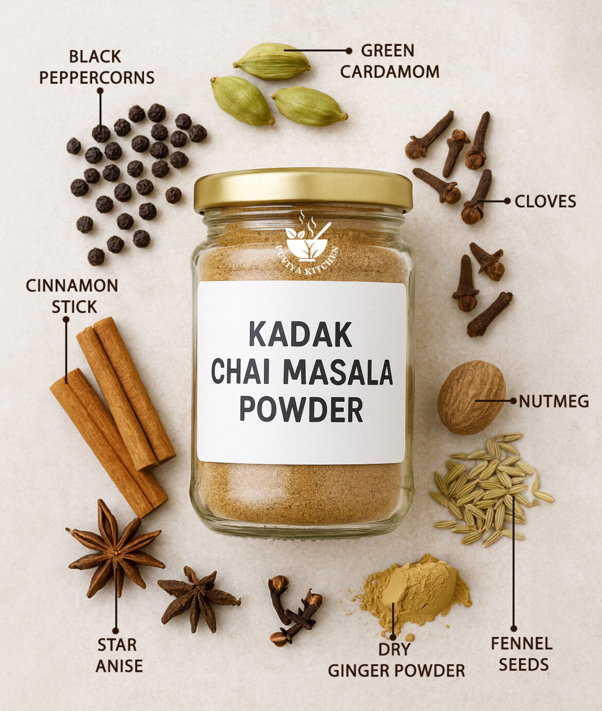 β Kadak Chai Masala Powder Recipe | Homemade Strong Tea Spice Mix β Kadak Chai Masala Powder Recipe | Homemade Strong Tea Spice Mix