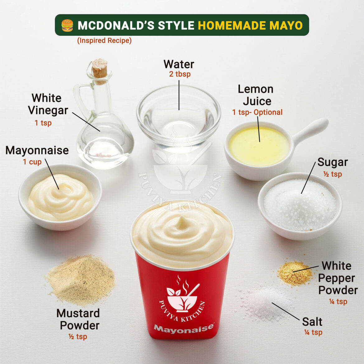 McDonald’s Style Homemade Mayo Recipe | Quick & Creamy Spread Inspired by McD