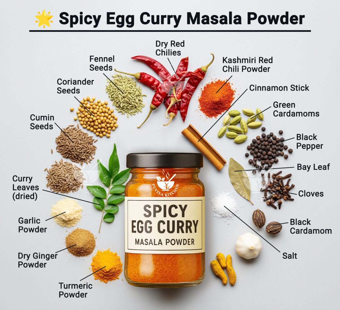 Spicy-Egg-Curry-Masala-Powder Homemade Egg Curry Masala Powder 🍳 | Perfect Spice Blend for Egg & Veg Curries