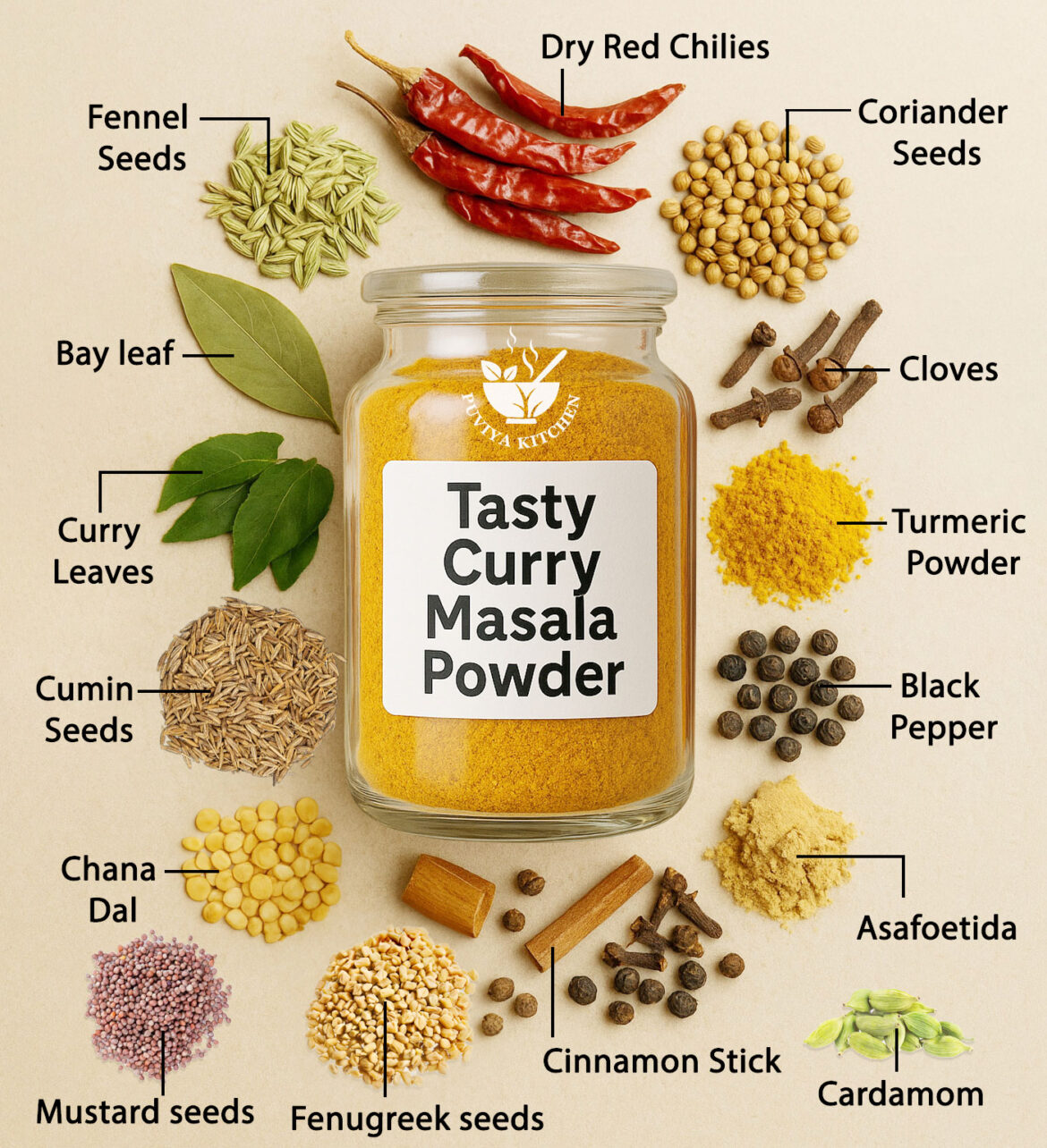 Tasty Curry Masala Powder | Universal Curry Spice Mix for Veg & Non-Veg Dishes 🍛✨ Tasty Curry Masala Powder | Universal Curry Spice Mix for Veg & Non-Veg Dishes 🍛✨